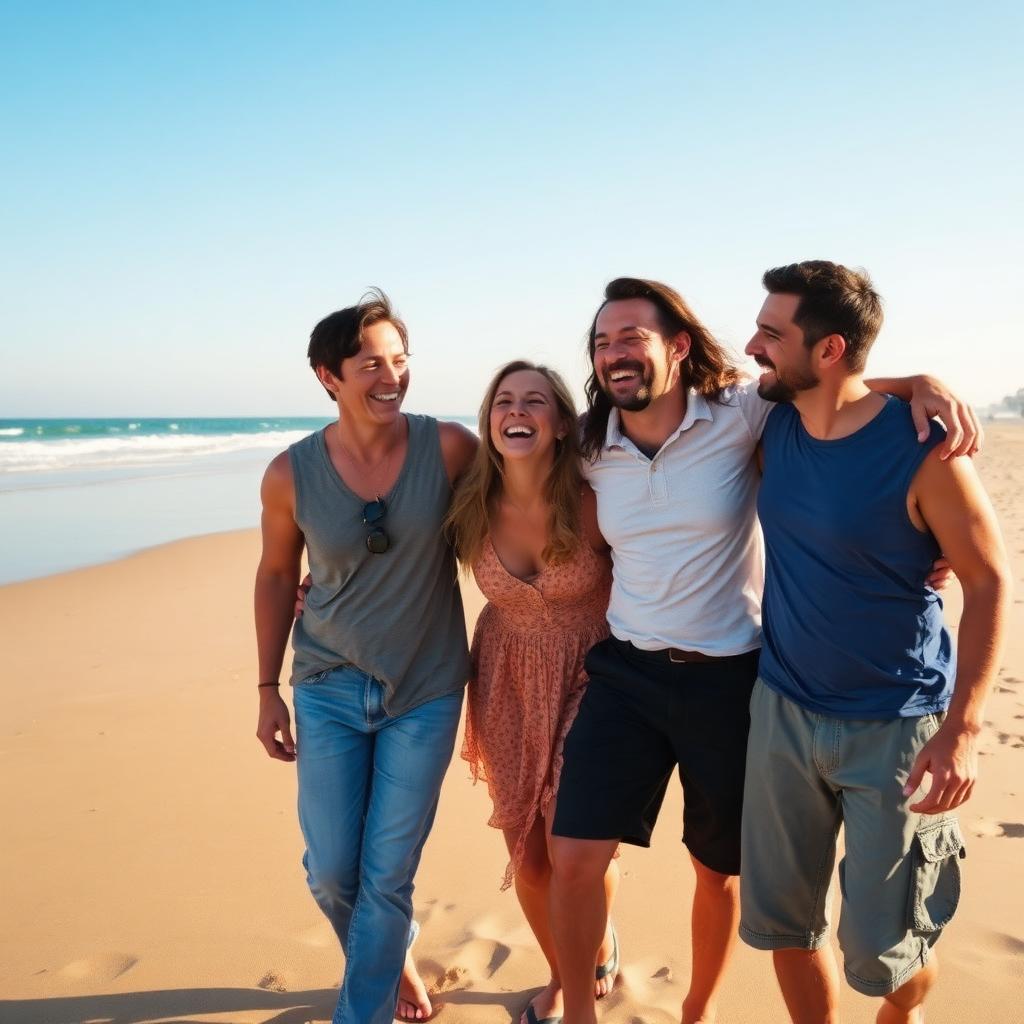 Sun-soaked family escapes